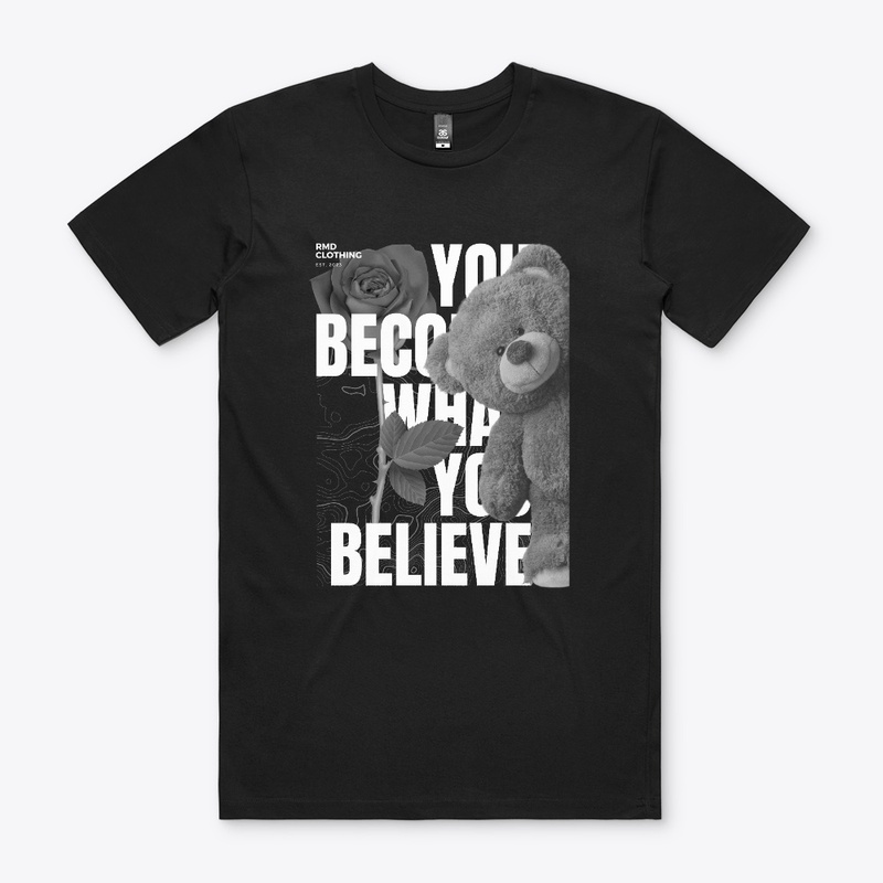 Black And with typography Design Bear