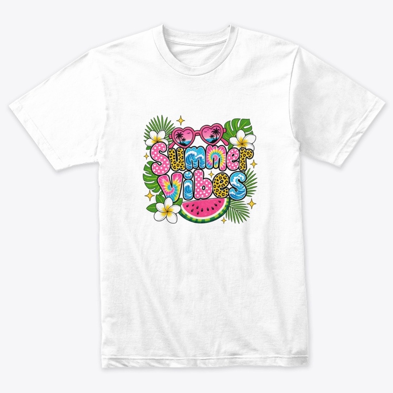 Colorful Beach T-Shirt Design