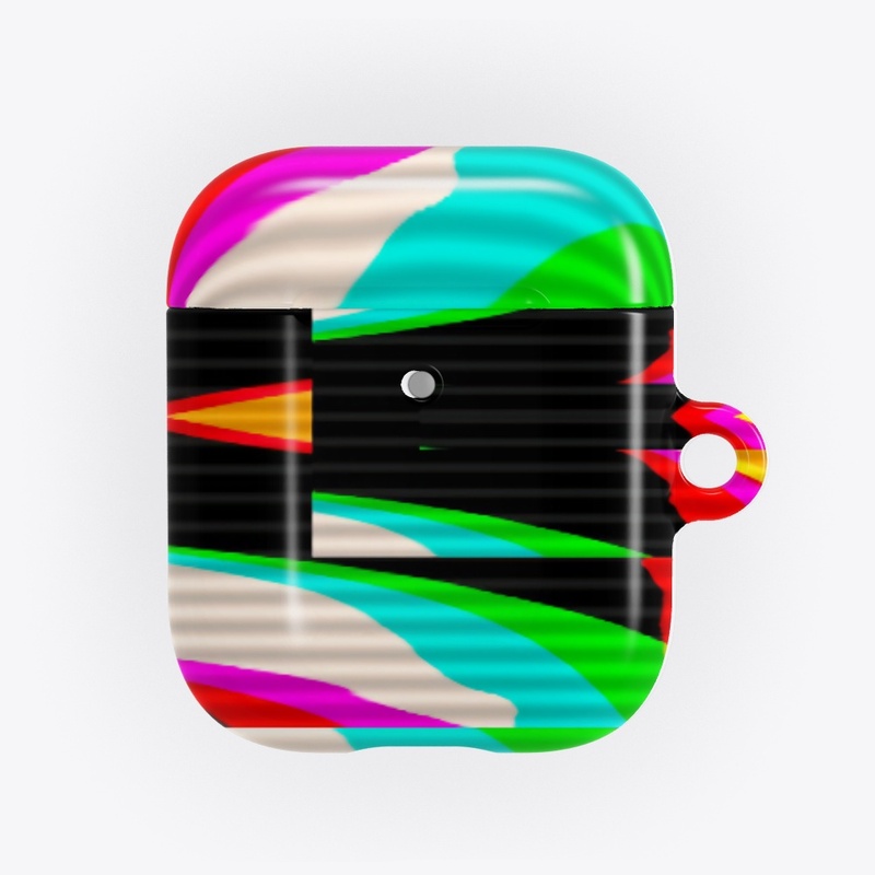 Multicolor Glitch Geometric Patter