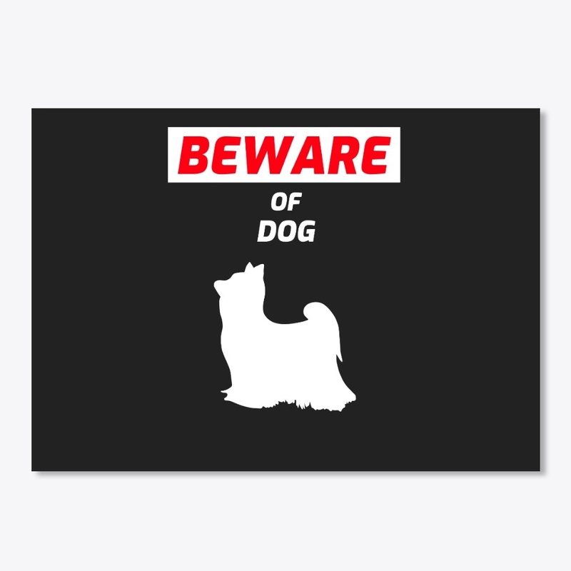 Beware Of Dog Funny Cute Pet Meme