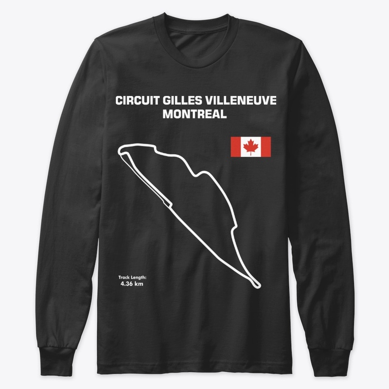 Gilles Villeneuve Circuit Track Outline 