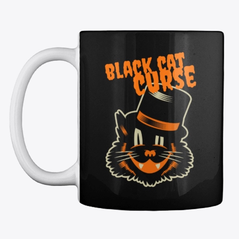 Halloween, black cat in top hat