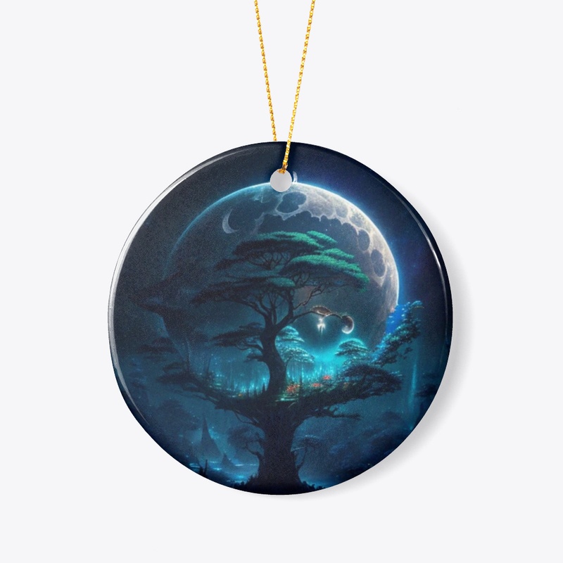 Planet and tree
