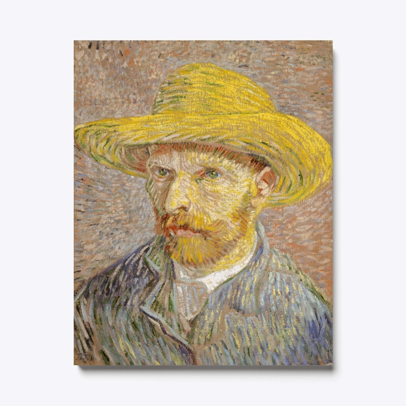 Self-Portrait with Straw Hat