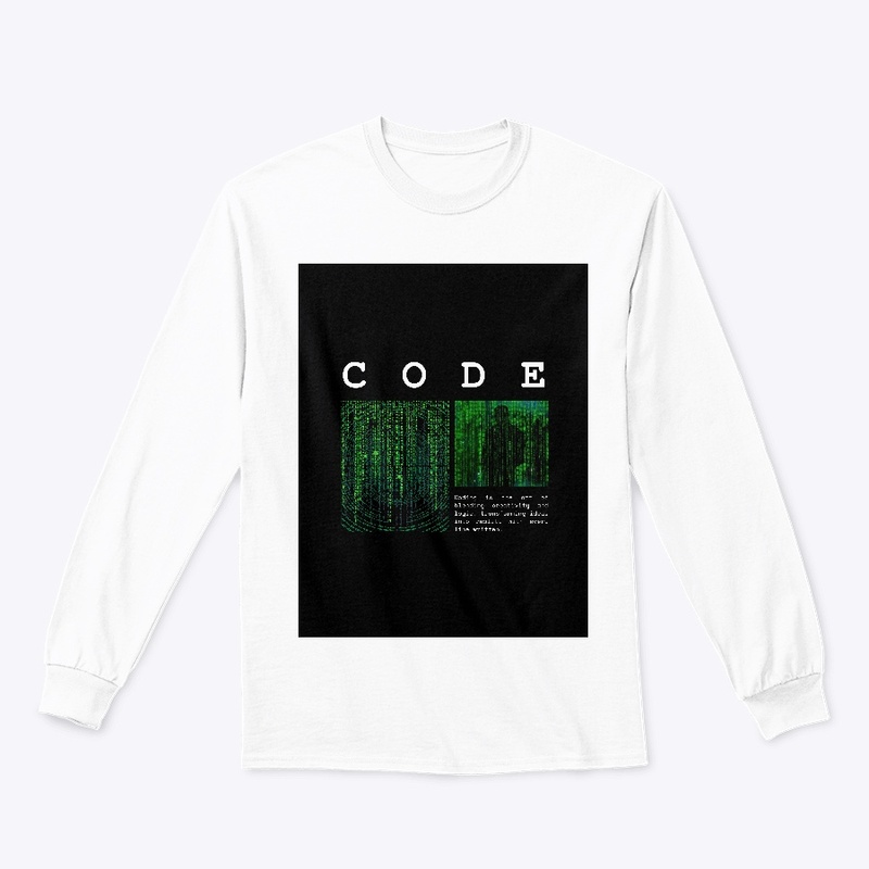 Round Neck- coding Print 