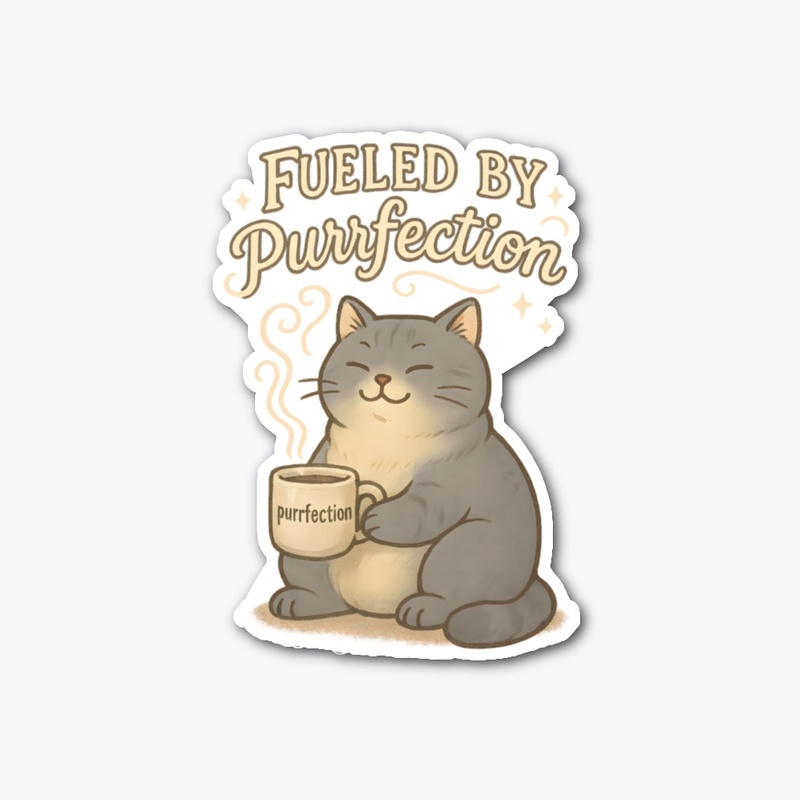 Russian Blue Cat - Fueled by Purrfection