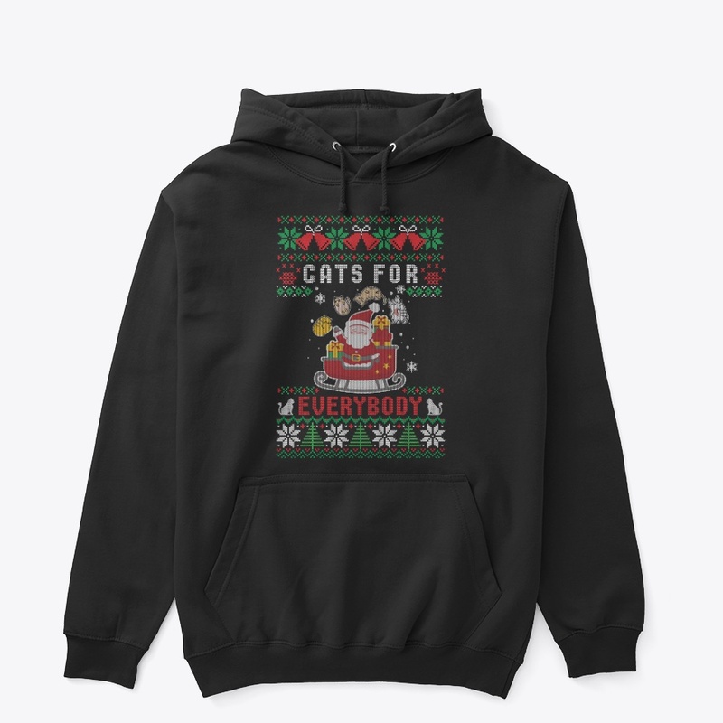 Funny Santa cat ugly christmas sweater