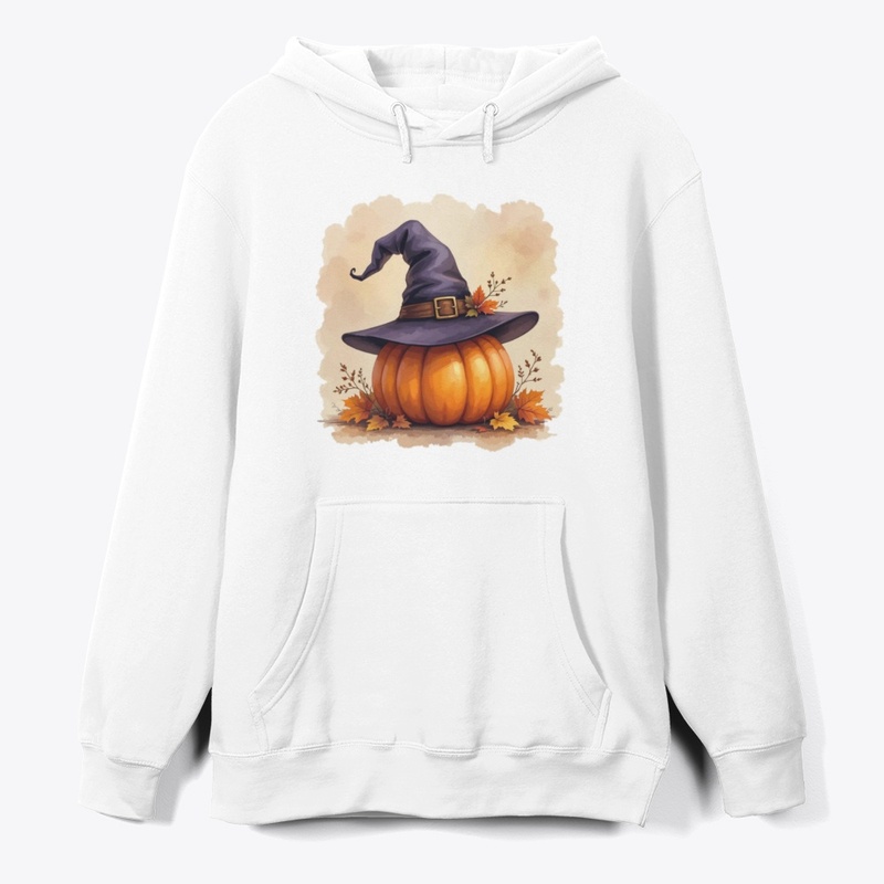 Cozy Witch Hat on Pumpkin
