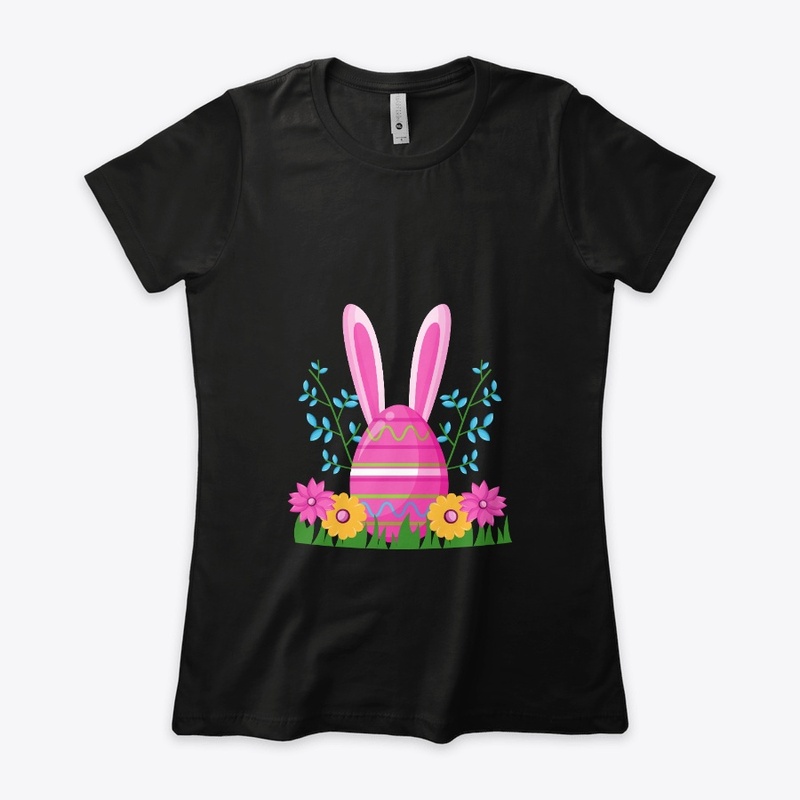 Happy Easter with pink Egg
