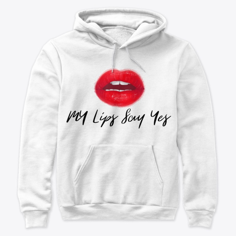 My lips say yes (black)