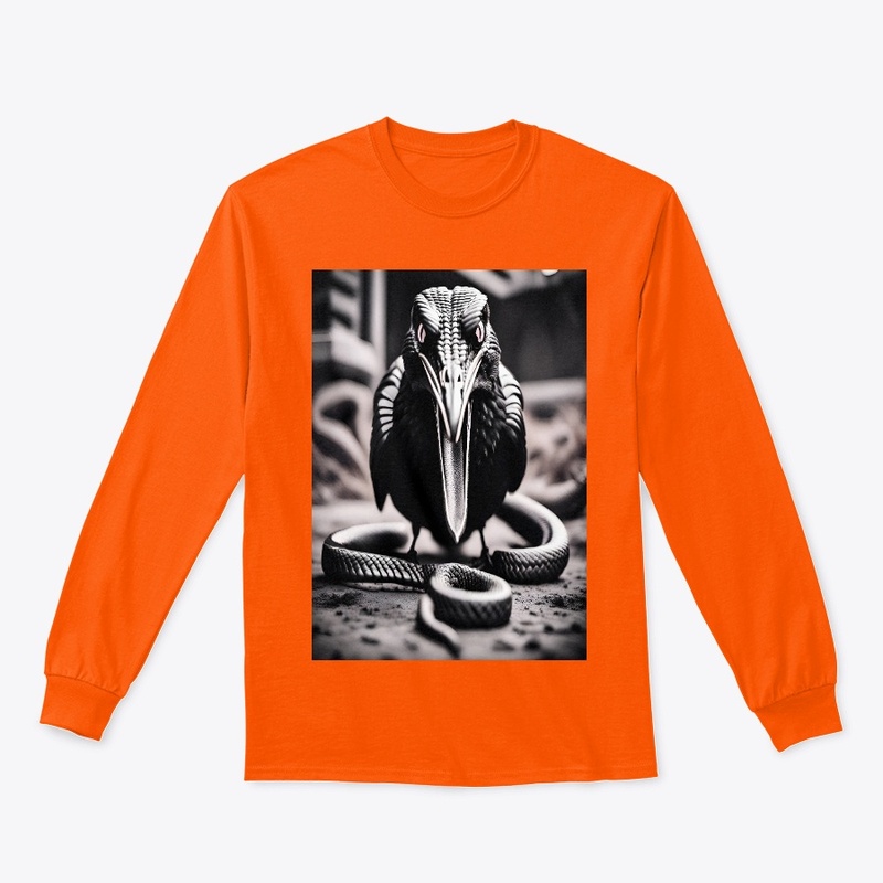 Eternal Dance: Majestic Hawk and Serpent