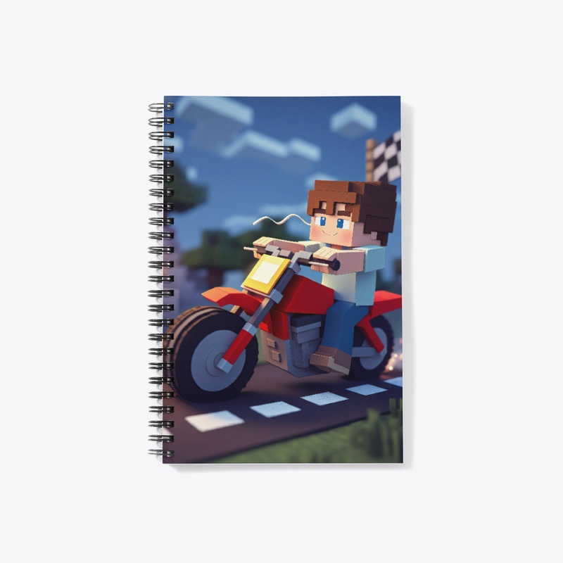 Notebook (boy riding a motorcycle)