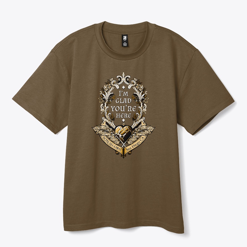 Esoterica Glad heavy tee in sepia darks