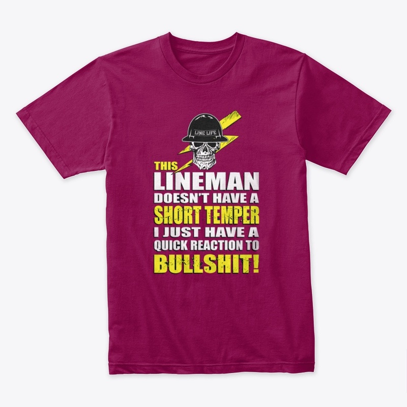 THIS LINEMAN DOESN'T HAVE A SHORT TEMPER
