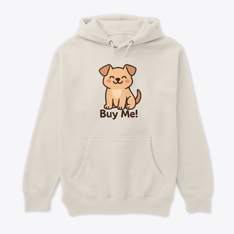 Cute Dog Says: Buy Me!