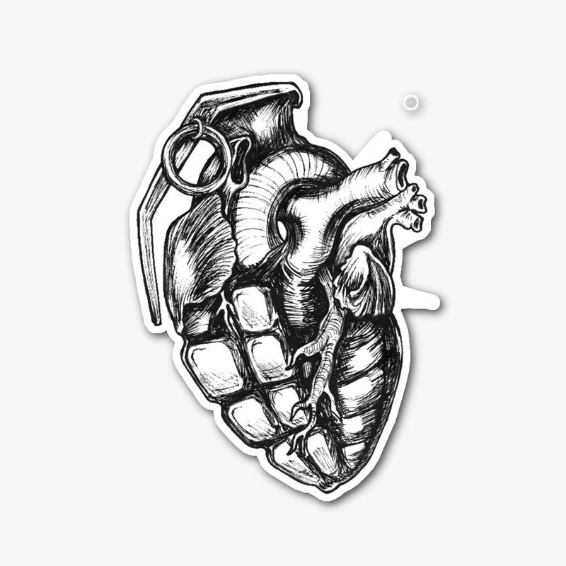 Heart Grenade Sketch