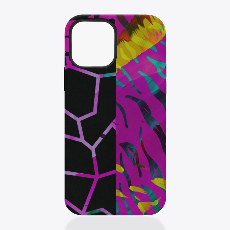 Fluorescent Safari Zebra pattern  
