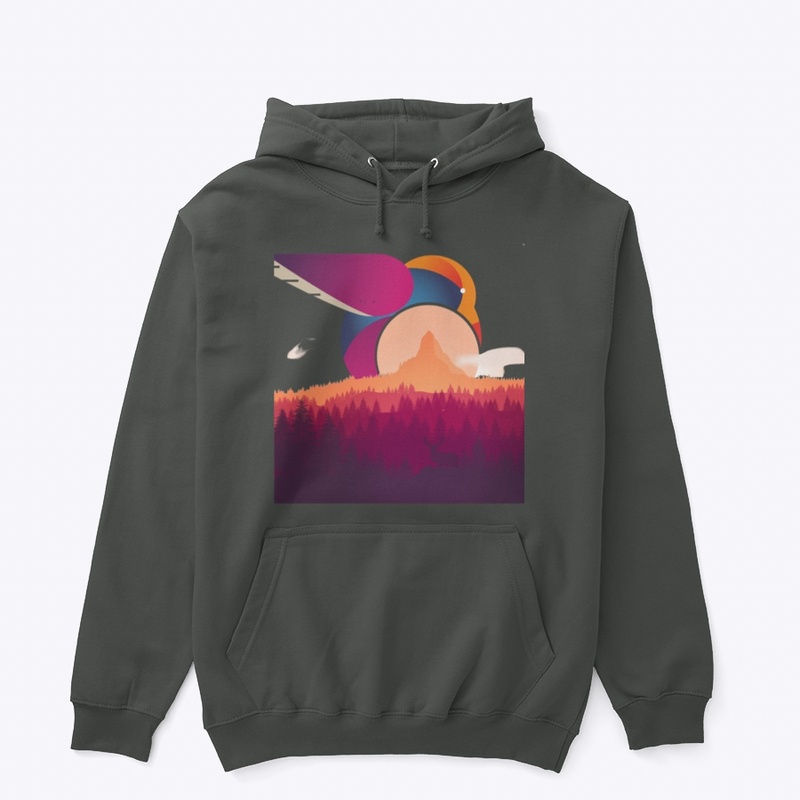 Setting Crescent Bird