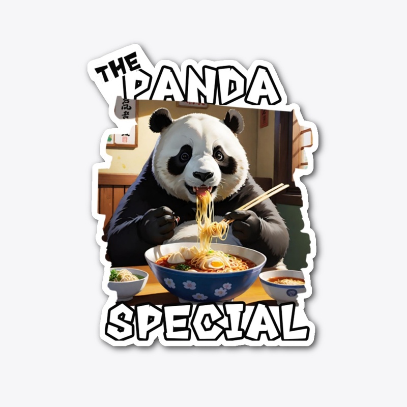 Funny Cute Panda Graphic Print 