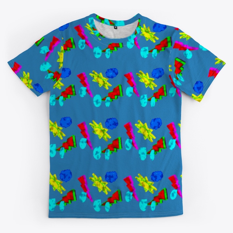 T shirt:Multi color pattern