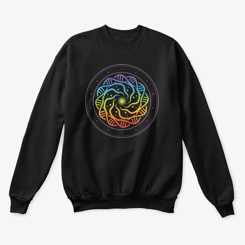 Sacred Geometry, DNA in Chakra Colors