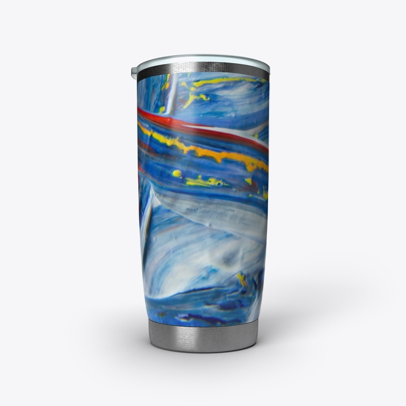 Abstract Paint Brush Stroke Design  