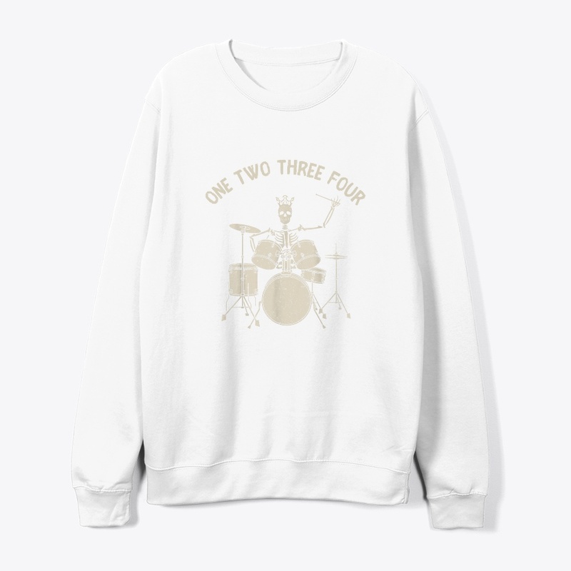Halloween Skeleton Play Drum cool tshirt