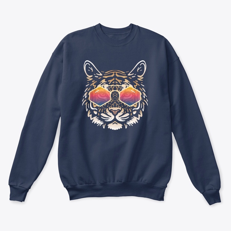 Cute Tiger in Sunglasses (Colored+sg03)