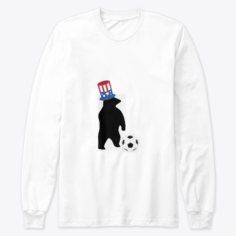 American flag football Tee w/ bear