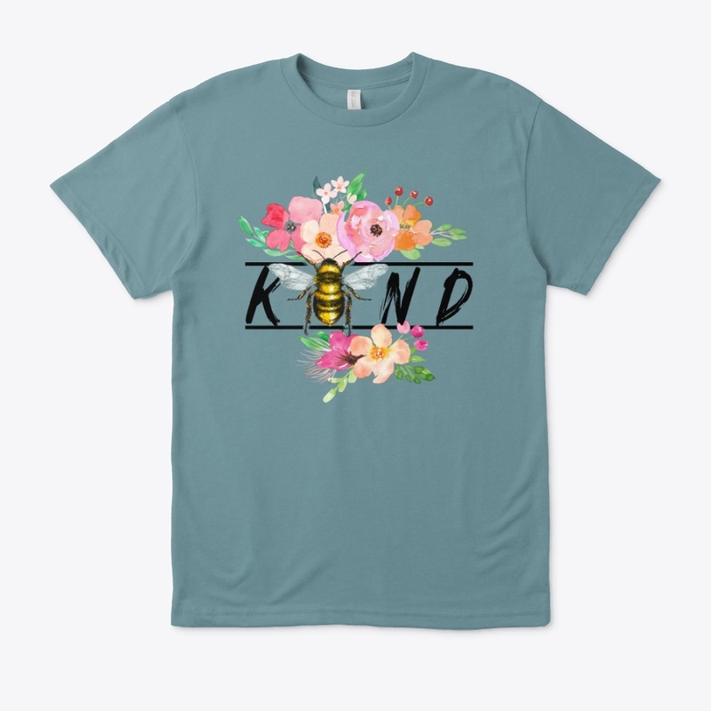 Bee kind with flowers
