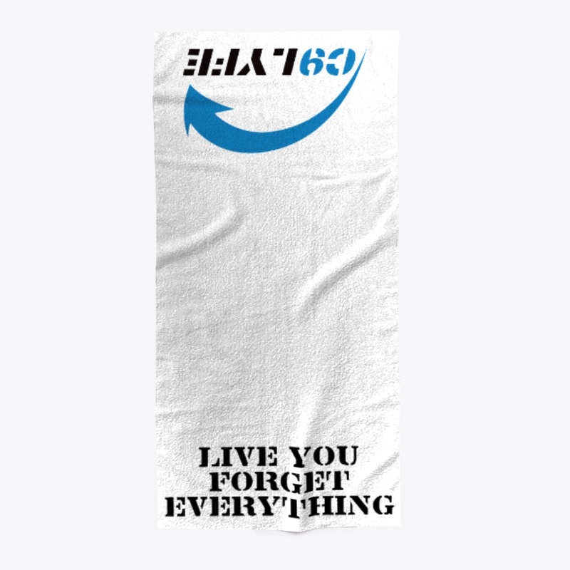 Beach Towel- Black Logo