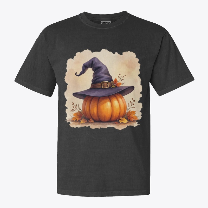 Cozy Witch Hat on Pumpkin