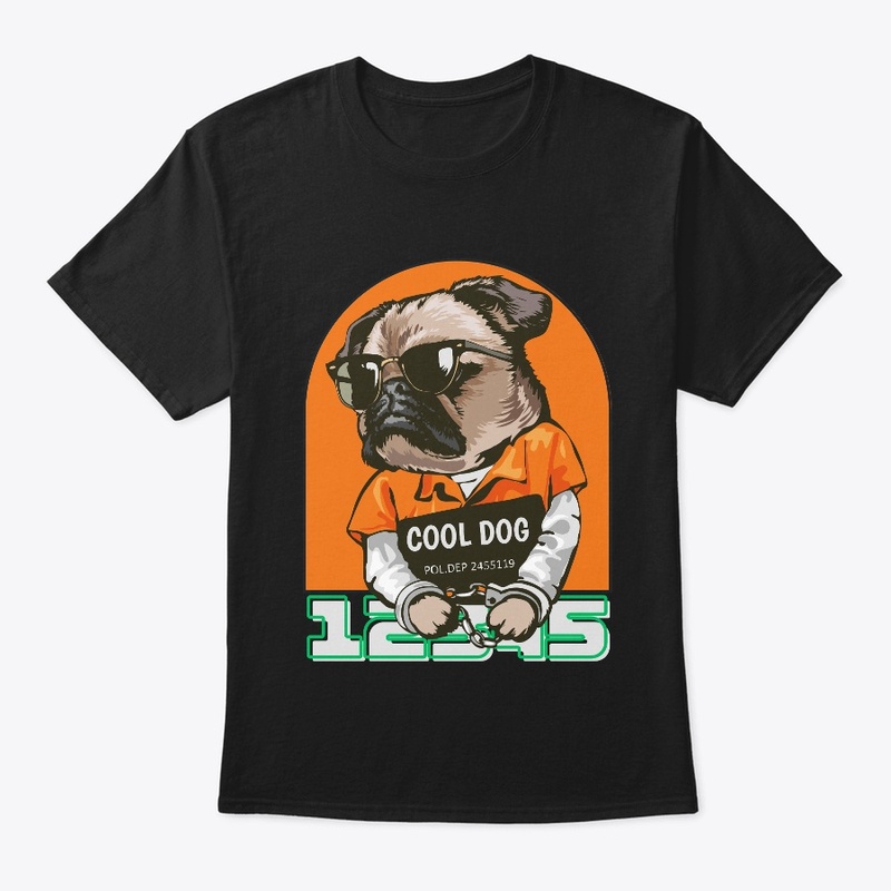 Cool dog born to be wild funky style