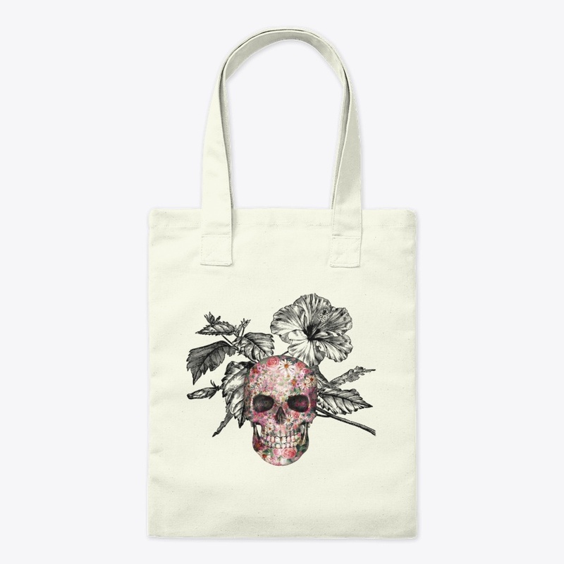 floral skull