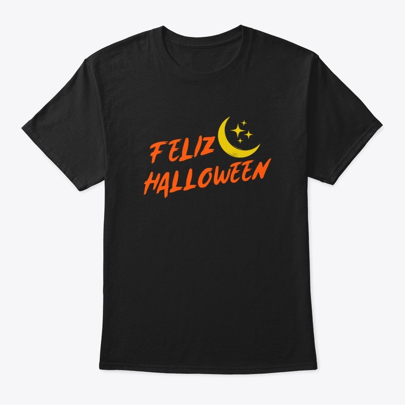 Feliz Halloween Moon And Stars