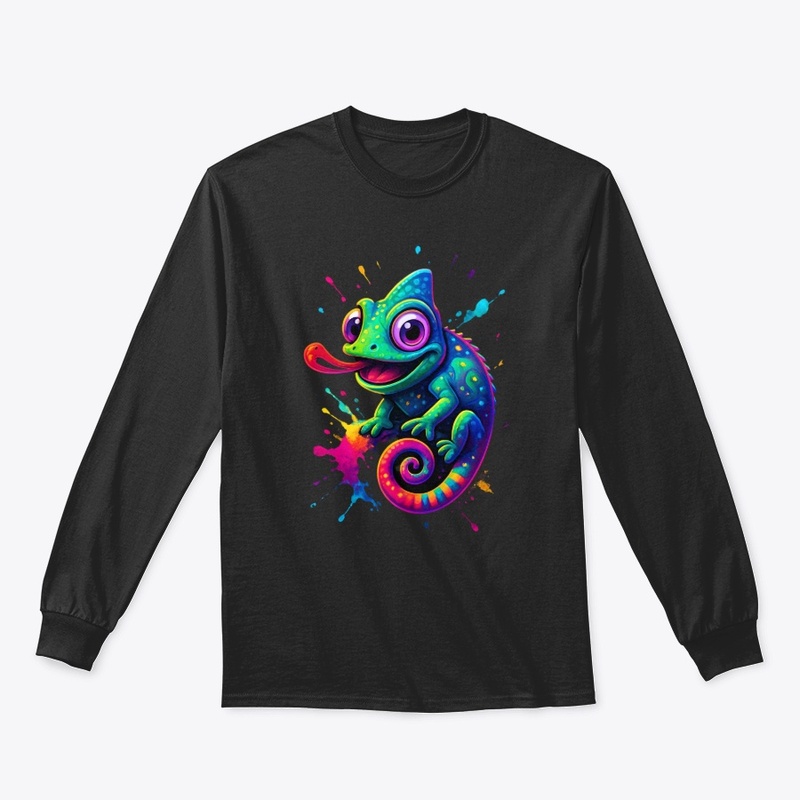 Colorful Chameleon Art Tee