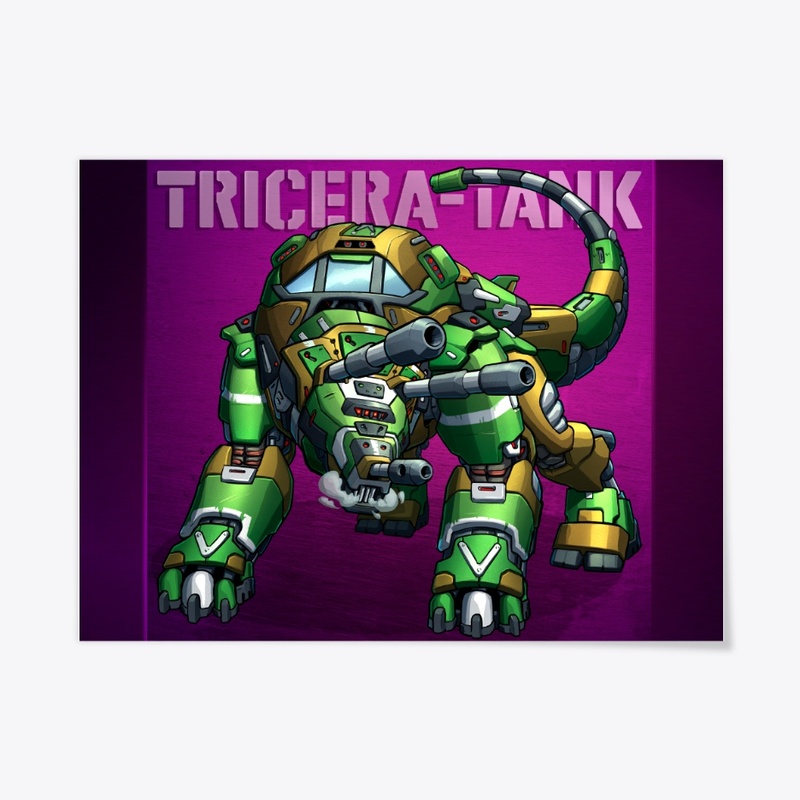 Tricera-Tank POSTER