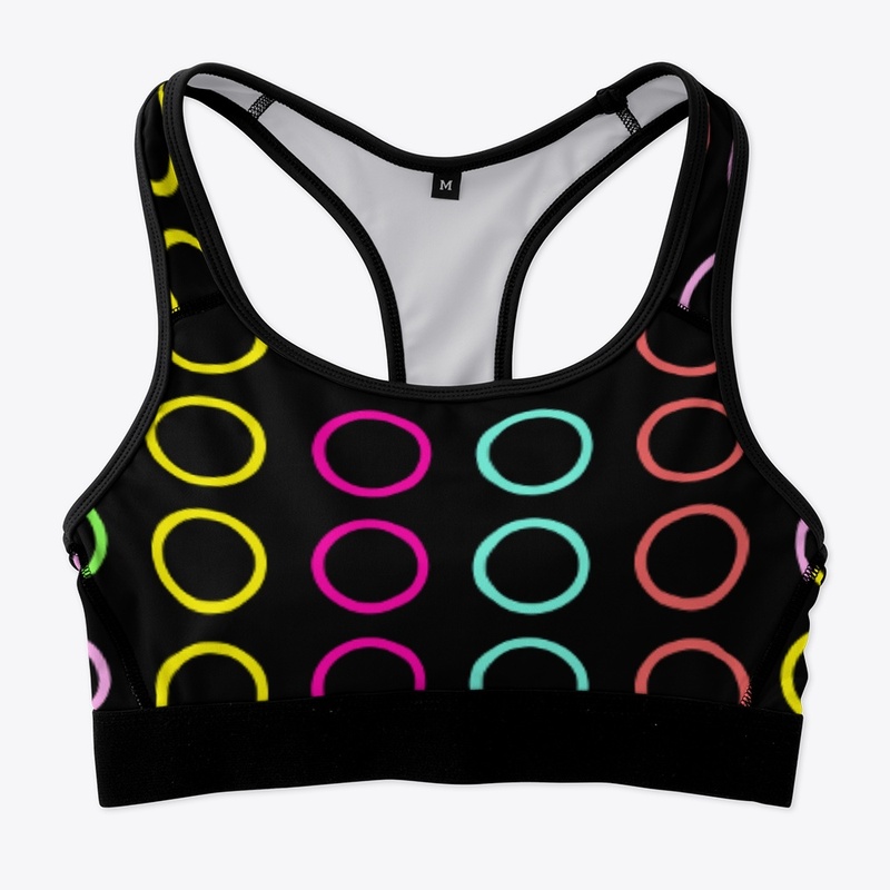 Multi Color Rings Bra