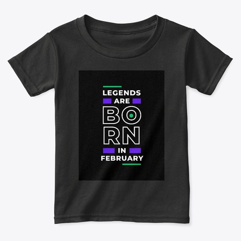 February T Shirt Black Camiseta Front
