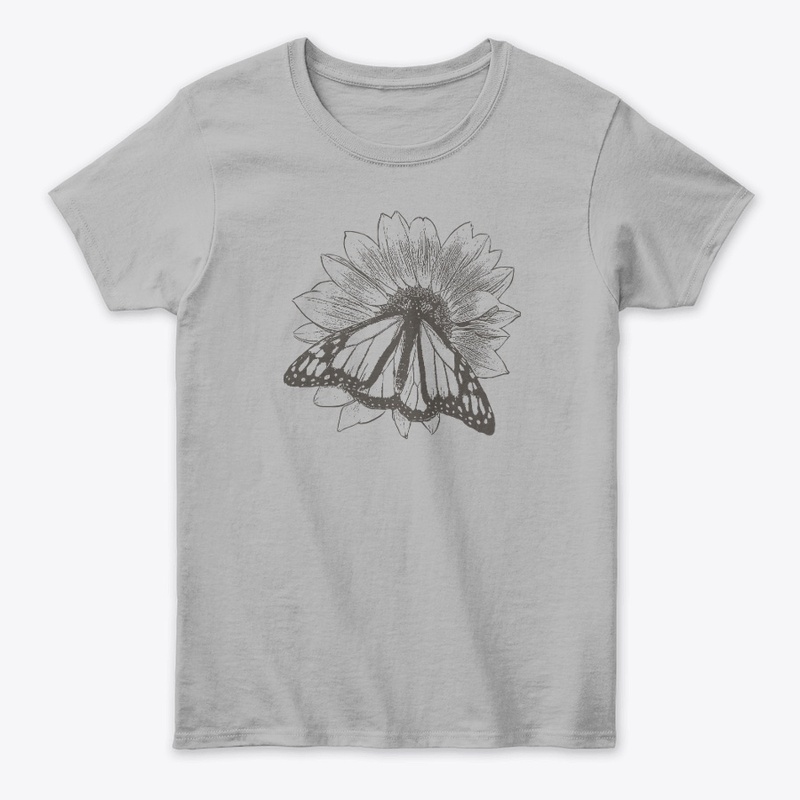 Monarch Butterfly Sunflower