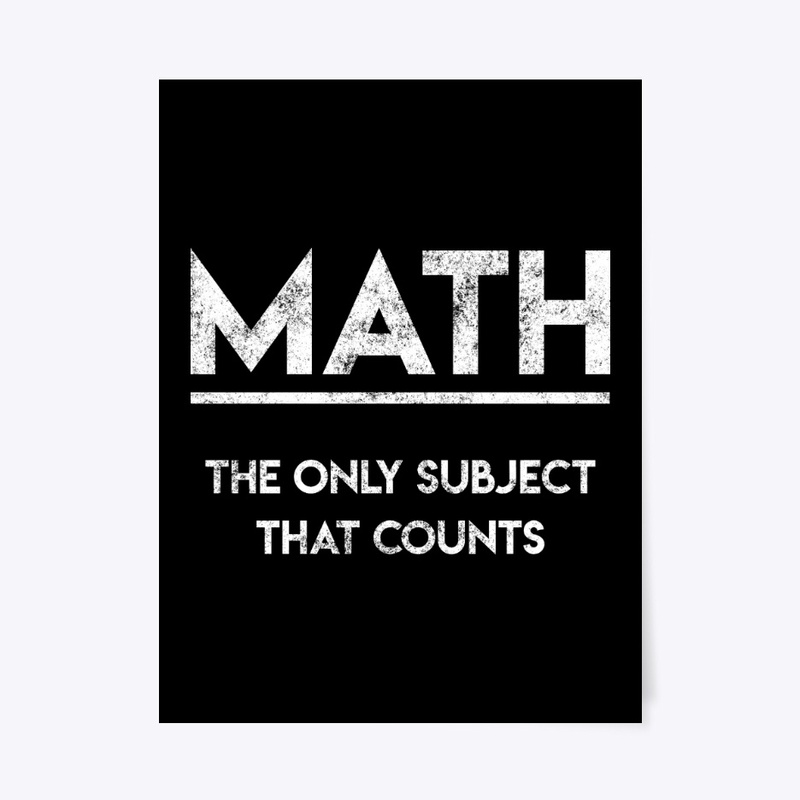 Math The Only Subject That Counts Funny