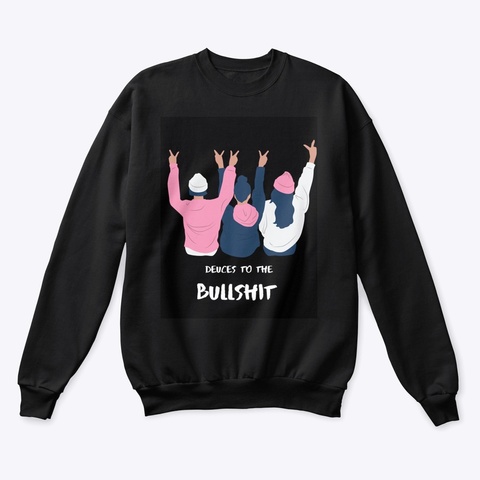 Deuces Hoodie  Black T-Shirt Front