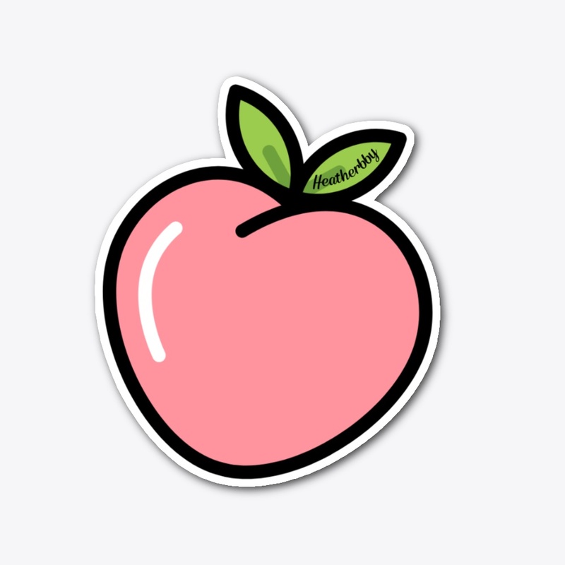 HB Peach Sticker