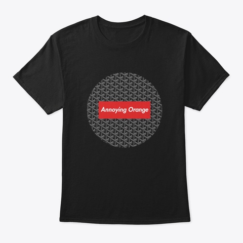 Annoying Orange Black T-Shirt Front