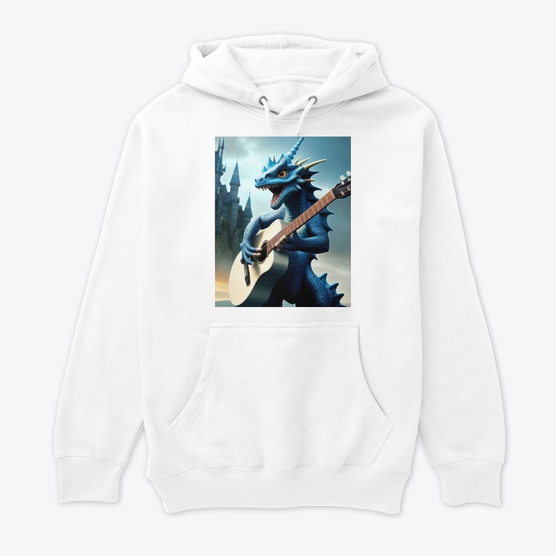 Dragon Jamming on Guitar
