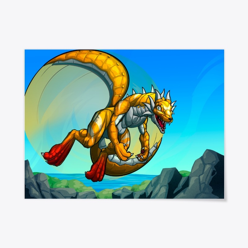 The Tail Twirling Prowler POSTER