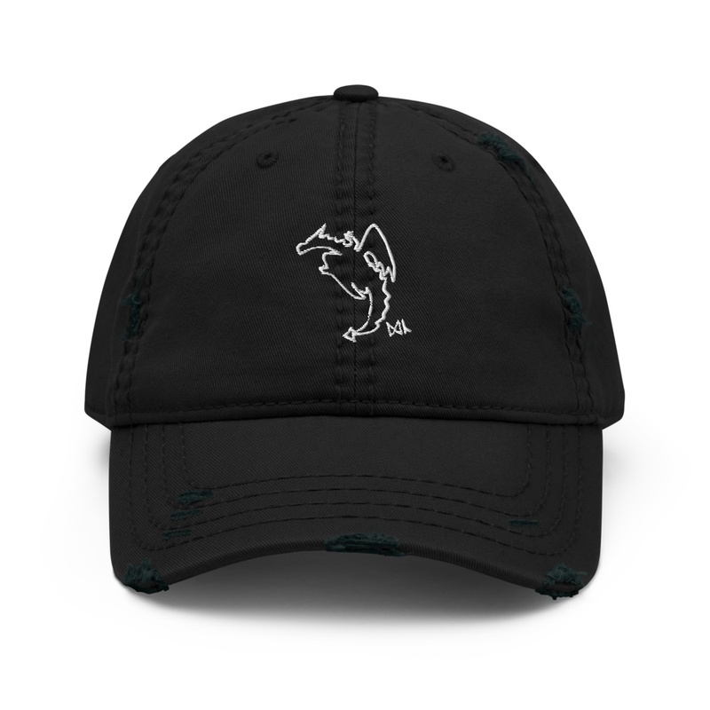 Ink Dragon Logo Distressed Cap