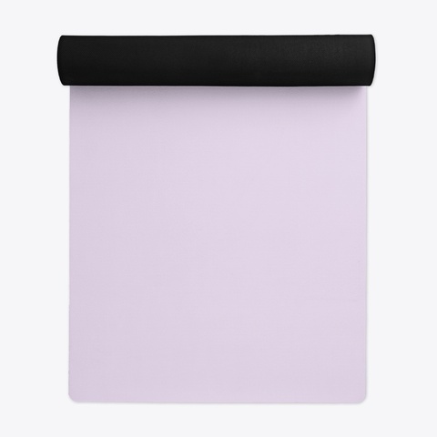 Anti Slip Yoga Mat Light Purple T-Shirt Back