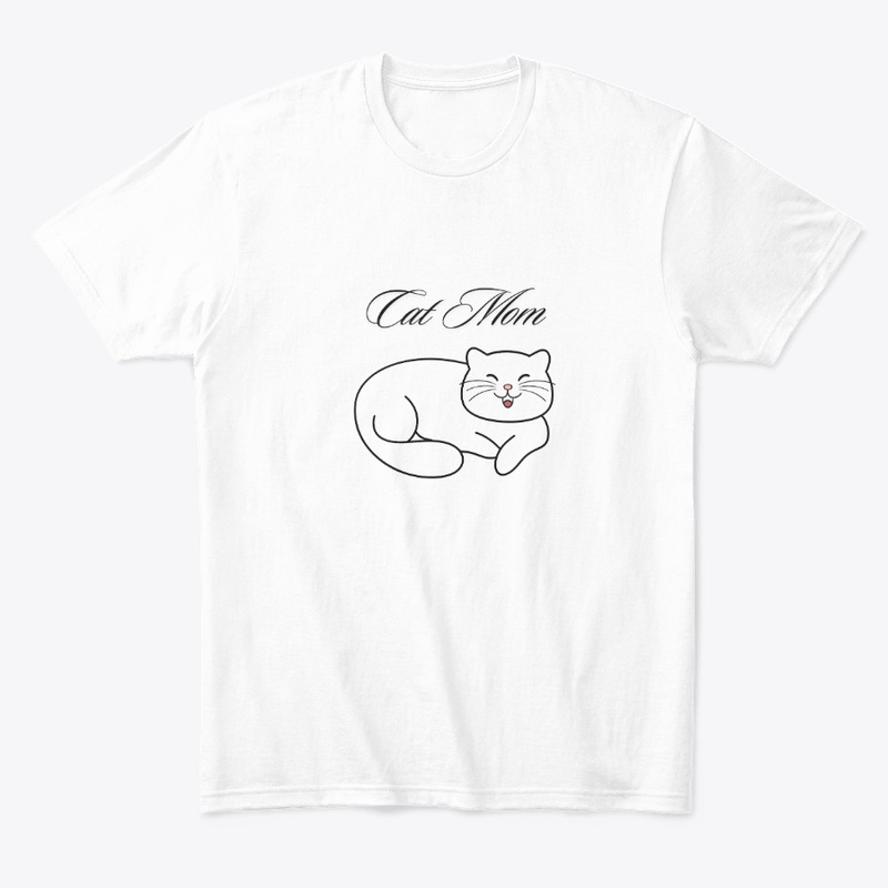 Cat Mom – Simple Happy Kitty Design-FC1