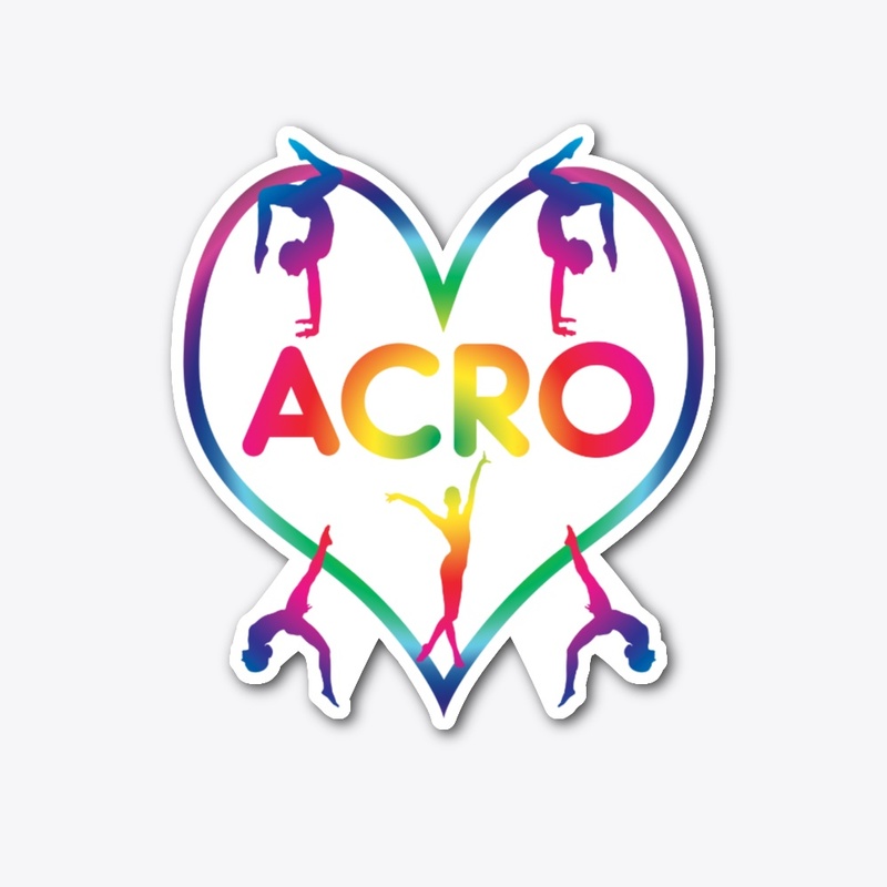Rainbow Heart Acro